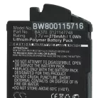 VHBW Kabelloser Kopfhörer Akku 0121147748, BA370, BA 370 PX - 270 mAh 3,7 V Li-Polymer