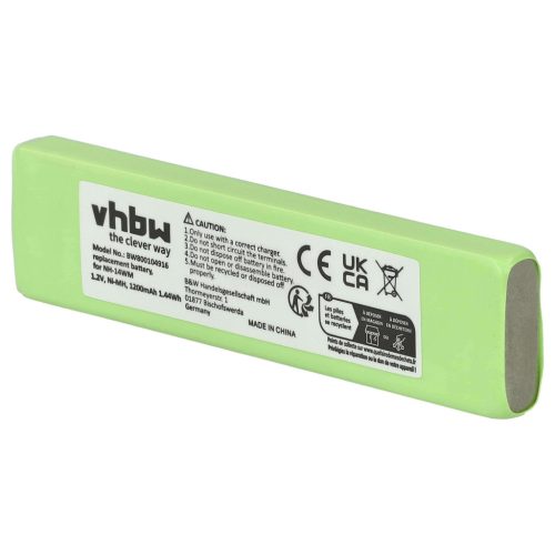 VHBW Wireless Headphone Battery Aiwa MHB-901 Replacement - 1200 mAh 1.2 V NiMH