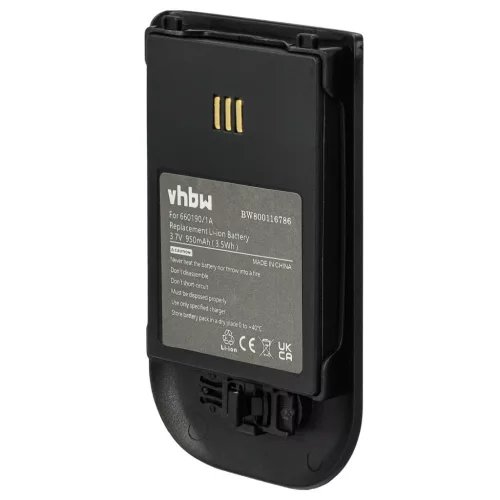 VHBW Wired phone battery 3BN78404AA - 930 mAh 3.7 V Li-Ion