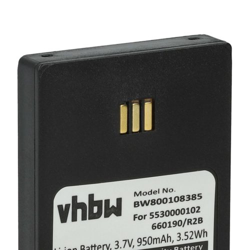 VHBW Battery to replace Alcatel 3BN78404AA - 950 mAh 3.7 V Li-Ion