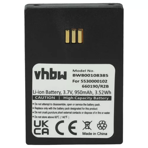 VHBW Battery Alcatel 3BN78404AA for Ericsson landline phone - 950 mAh 3.7 V Li-Ion