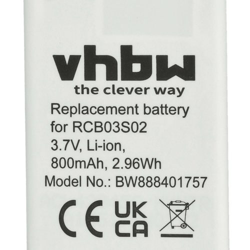 VHBW Mobiltelefon Akku Swisstone RCB03S02 - 800 mAh 3,7 V Li-Ion