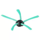VHBW Side Brush for Vorwerk Kobold VR-300, VR300, VR-7, VR7 Robot Vacuum - 5-Arm, Black, Green