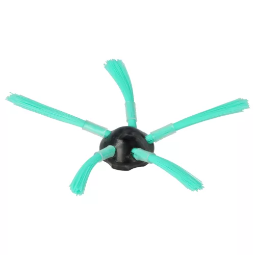 VHBW Side Brush for Vorwerk Kobold VR-300, VR300, VR-7, VR7 Robot Vacuum - 5-Arm, Black, Green