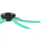 VHBW Side Brush for Vorwerk Kobold VR-300, VR300, VR-7, VR7 Robot Vacuum - 5-Arm, Black, Green