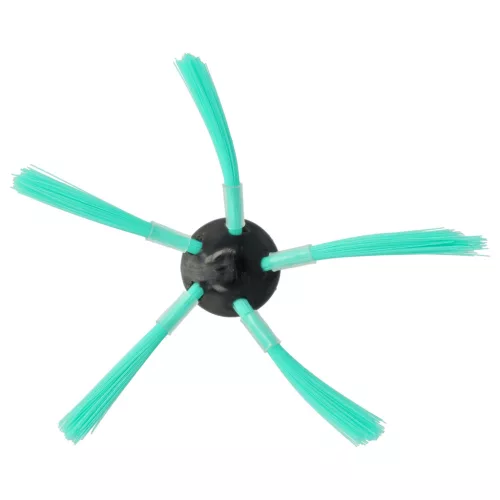 VHBW Side Brush for Vorwerk Kobold VR-300, VR300, VR-7, VR7 Robot Vacuum - 5-Arm, Black, Green