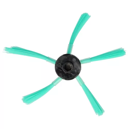 VHBW Side Brush for Vorwerk Kobold VR-300, VR300, VR-7, VR7 Robot Vacuum - 5-Arm, Black, Green