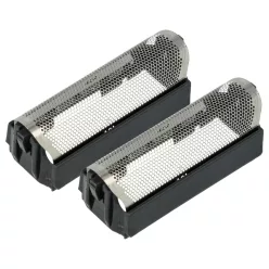 VHBW Razor Foil Braun 424 Replacement - 2 pcs, Black/Silver
