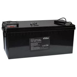   VHBW Onboard Battery for Caravans, Boats, Motorhomes, Solar Systems - 200 Ah 12.8 V LiFePO4