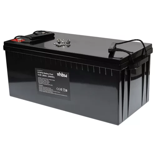 VHBW Onboard Battery for Caravans, Boats, Motorhomes, Solar Systems - 200 Ah 12.8 V LiFePO4