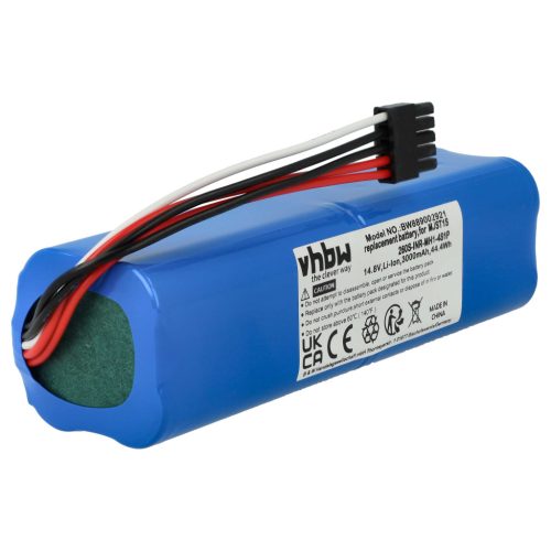 VHBW Akku Xiaomi 260S-INR-MH1-4S1P, D099-4S2P, 260MX2 - 3000 mAh 14,8 V Li-Ion