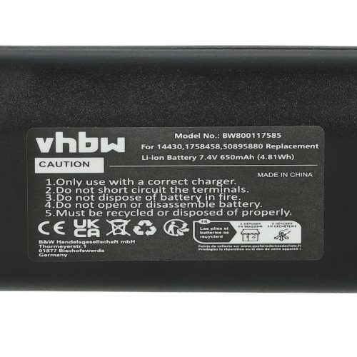 VHBW Printer Battery Dymo LabelManager 260p, PnP, 280 - 650 mAh 7.4 V Li-Ion