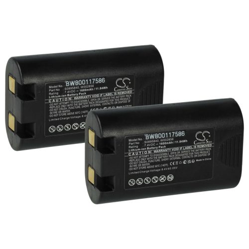 VHBW Printer Battery 3M PL-200-BAT - 1600 mAh 7.4 V Li-Ion
