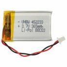 VHBW Drahtloser Kopfhörer Akku GMB452233 - 365 mAh 3,7 V Li-Polymer