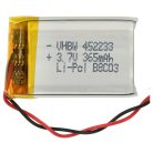 VHBW Drahtloser Kopfhörer Akku GMB452233 - 365 mAh 3,7 V Li-Polymer
