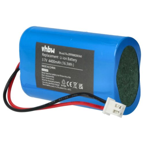VHBW Battery Sigor Nuindie, Numotion, Villeroy & Boch Seoul 2.0, Zafferano Poldina - 4400 mAh 3.7 V Li-Ion