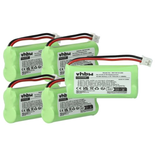 VHBW Telefon Akkumulátor 55AAAHR2BMX, 220382C1, 220436C1, 41AAAH2BMX - 700 mAh 2,4 V NiMH