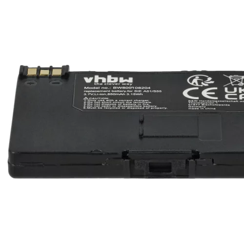 VHBW Mobiltelefon Akku EBA-510, L36880-N5601-A100, L36145-K1310-X401, BASIC56 - 850 mAh 3,7 V Li-Ion
