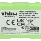 VHBW Battery Siemens T325, NS3109, GPF6M3BMX, 3QNF3550 - 500 mAh 3.6 V NiMH