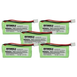   VHBW Cordless Phone Battery 55AAAHR2BMX, 220436C1, 41AAAH2BMX, 220382C1 - 850 mAh 2.4 V NiMH