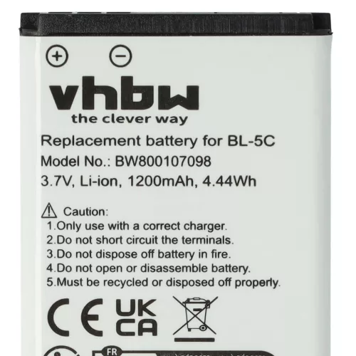 Mobile Phone 3x Battery replaces Alcatel 3BN67332AA, 10000058, RTR001F01 - 1200 mAh 3.7 V Li-Ion