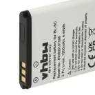 Mobile Phone 3x Battery replaces Alcatel 3BN67332AA, 10000058, RTR001F01 - 1200 mAh 3.7 V Li-Ion