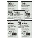 Mobile Phone 5x Battery replaces Alcatel 3BN67332AA, 10000058, RTR001F01 - 1200 mAh 3.7 V Li-Ion