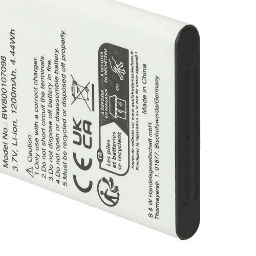Mobile Phone 5x Battery replaces Alcatel 3BN67332AA, 10000058, RTR001F01 - 1200 mAh 3.7 V Li-Ion