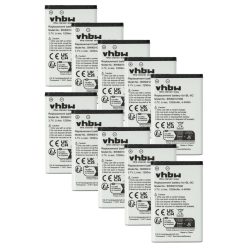   Mobile Phone 10x Battery replaces Alcatel 3BN67332AA, 10000058, RTR001F01 - 1200 mAh 3.7 V Li-Ion