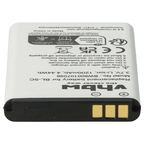 Mobile Phone 10x Battery replaces Alcatel 3BN67332AA, 10000058, RTR001F01 - 1200 mAh 3.7 V Li-Ion