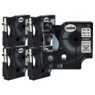 VHBW Label Tape Dymo 18051 replacement - Black-white, Heat-shrinkable tape, 6 mm