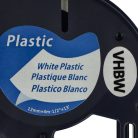 VHBW Label Tape S0721660, 91221 - 12 mm Black-White