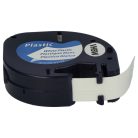 VHBW Label Tape S0721660, 91221 - 12 mm Black-White
