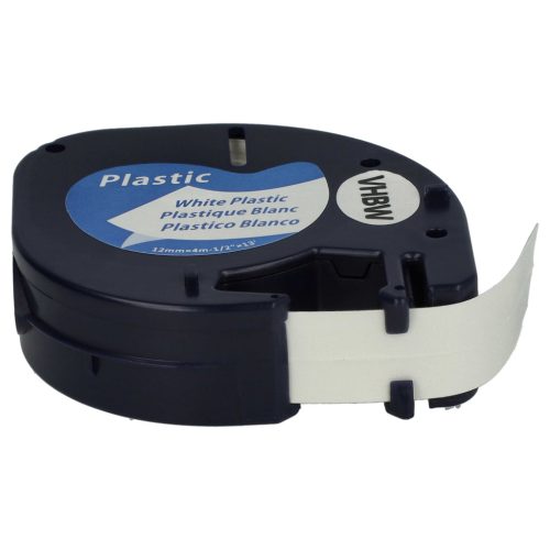 VHBW Label Tape S0721660, 91221 - 12 mm Black-White