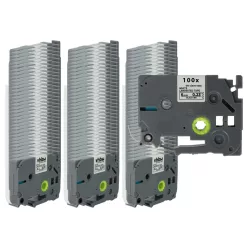 VHBW Label Tape Brother TZE-211, TZ-211 - 6 mm Black/White