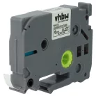VHBW Label Tape Brother TZE-211, TZ-211 - 6 mm Black/White