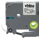 VHBW Label Tape Brother TZE-211, TZ-211 - 6 mm Black/White