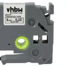 VHBW Label Tape Brother TZE-211, TZ-211 - 6 mm Black/White
