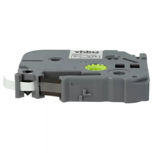 VHBW Label Tape Brother TZE-211, TZ-211 - 6 mm Black/White