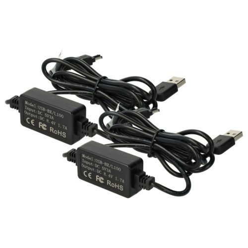 2x USB Power Supply replaces AC-L10AC-L100AC-L10AAC-L15AAC-L15BAC-L10BAC-L15 for Camera, 8.4 V 1.7 A
