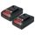 2x Battery replaces Einhell 45.114.36, 4511437, 4511396, 4511395 Electric Power Tool - 1500 mAh, 18 V, Li-Ion