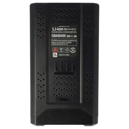 VHBW Battery Greenworks 2901307, 2901302, 2902407, 2901207 - 4000 mAh 80 V Li-Ion