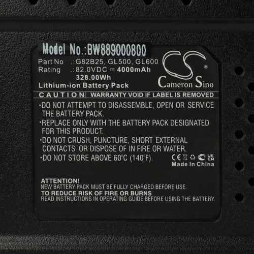 VHBW Battery Greenworks GL500, GL600, GL900, G82B25, GL250, GL400 - 4000 mAh 82 V Li-Ion