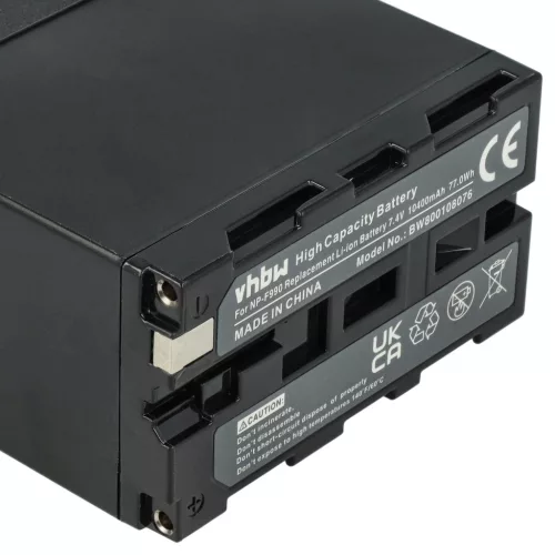 Videokamera 5x Akku ersetzt Grundig BP-10, BP-9, BP-8 - 10400 mAh 7.4 V Li-Ion