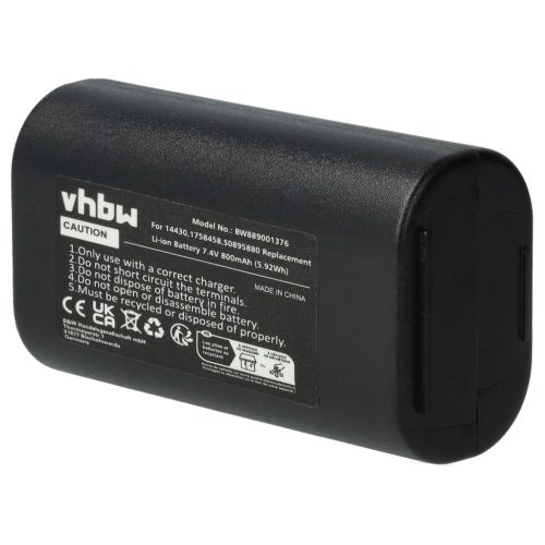 VHBW Printer Battery W003688, S0895880 - 800 mAh 7.4 V Li-Ion