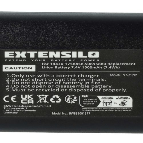 VHBW Printer Battery W003688, S0895880 - 1000 mAh 7.4 V Li-Ion