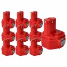 10x Battery replaces Klauke RA4, RA5, RA3 Electric Power Tool - 3000 mAh, 12 V, NiMH