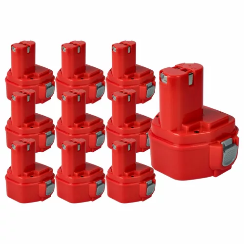 10x Battery replaces Klauke RA4, RA5, RA3 Electric Power Tool - 3000 mAh, 12 V, NiMH