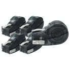 VHBW Label Tape Replacement for Brady M21-375-423 - 9.53 mm Black-White