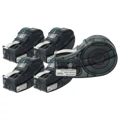   VHBW Label Tape Replacement for Brady M21-375-423 - 9.53 mm Black-White